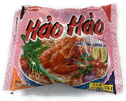 【メーカー正規輸入品 HANG NHAP KHAU ACECOOK NHAT】エースコック ハオハオ ベトナム インスタント麺 ピリ辛エビ味 1ケース30袋入り VINA ACECOOK Hao Hao Mi Tom Chua Cay 30 goi 1 thung
