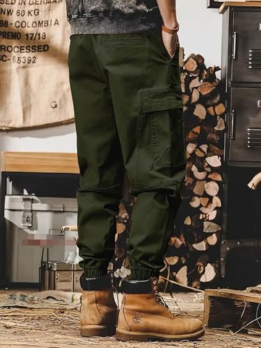 Image of Lymio Cargo for Men || Cotton Cargo Pant || Drawstring Waist Pant (Also Available in Plus Sizes) (101-104)