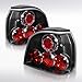 Autozensation Compatible with 1993-1998 Volkswagen Golf Iii MK3 Black Halo Projector Headlights Tail Lights Brake Lamps