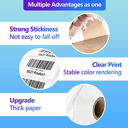 9527 Product 2" x 1" Sticker Labels Direct Thermal Labels 1000 Labels Per Roll image 6