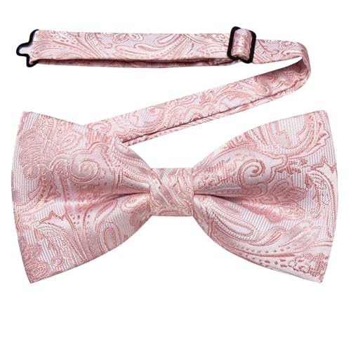 Image of YourTies Bow Ties for Men Pretied Bowties Solid Color Satin Bow Tie Formal Business Tuxedo Wedding Party Prom