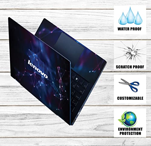 Image of Pattern L3 Top+Wrist Pad Vinyl Laptop Skin /Sticker /Cover for 15 to 15.6 Inches Laptops Laminated-Removable-HD Quality Compatible for Lenovo.(15x10 Inches)