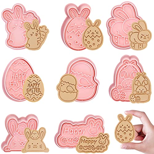 Pasqua Formine Biscotti, 8 Pezzi Tagliabiscotti 3D...