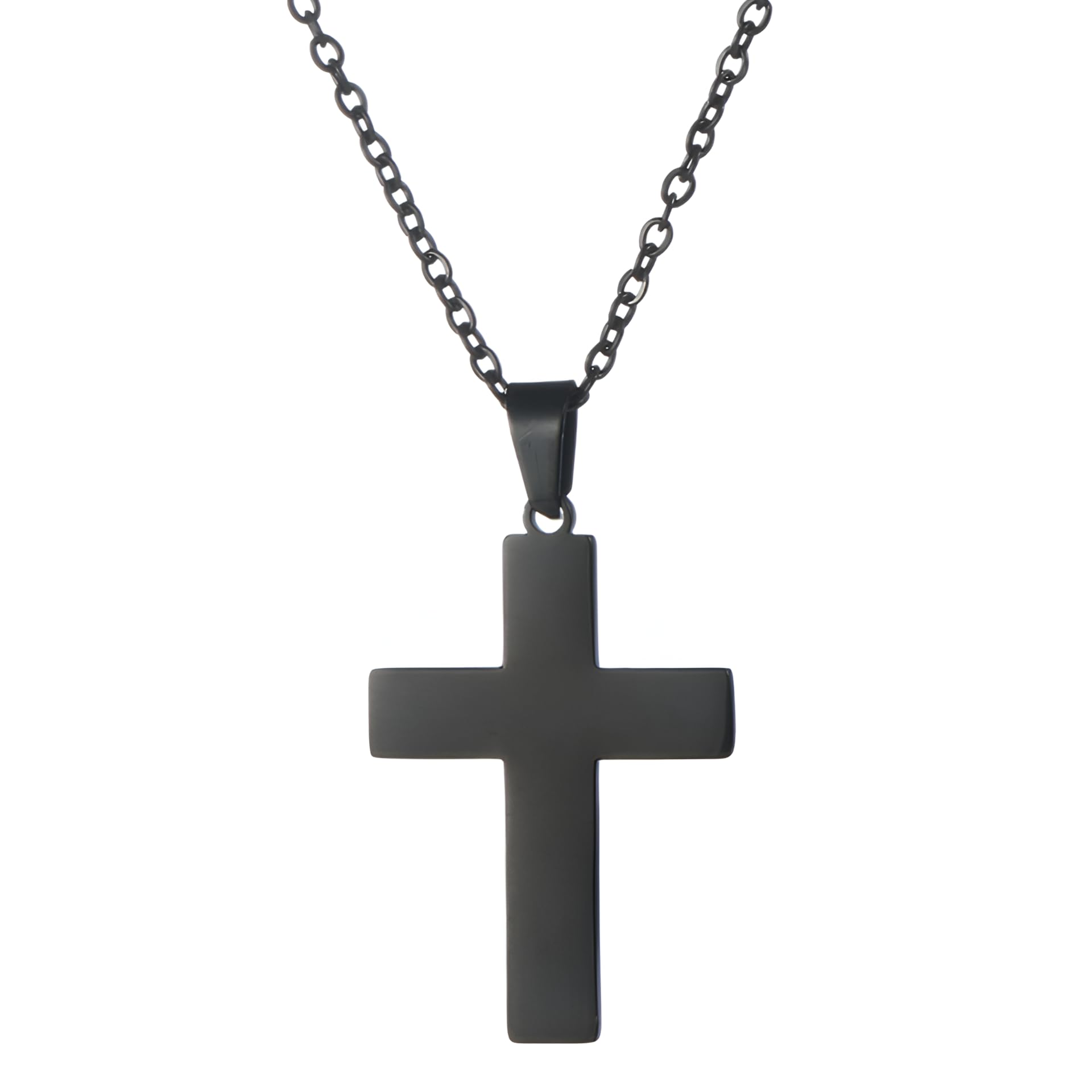Accessoires Minimalistische Kruzifix-Halskette aus 925er-Sterlingsilber für Herren, Kreuz-Halskette mit Jesus darauf – christlicher Kruzifix-Anhänger für Herren, Jesus-Kreuz-Halskette für