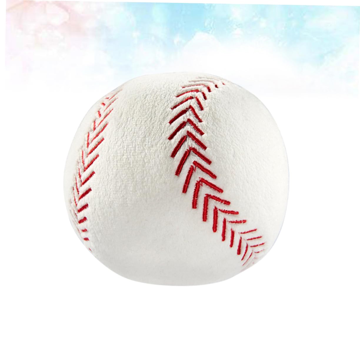 TOYANDONA Balle de Baseball Peluche pour Garçon Fille Jouet de Sport Créatif Cadeau pour Fête Anniversaire Blanche
