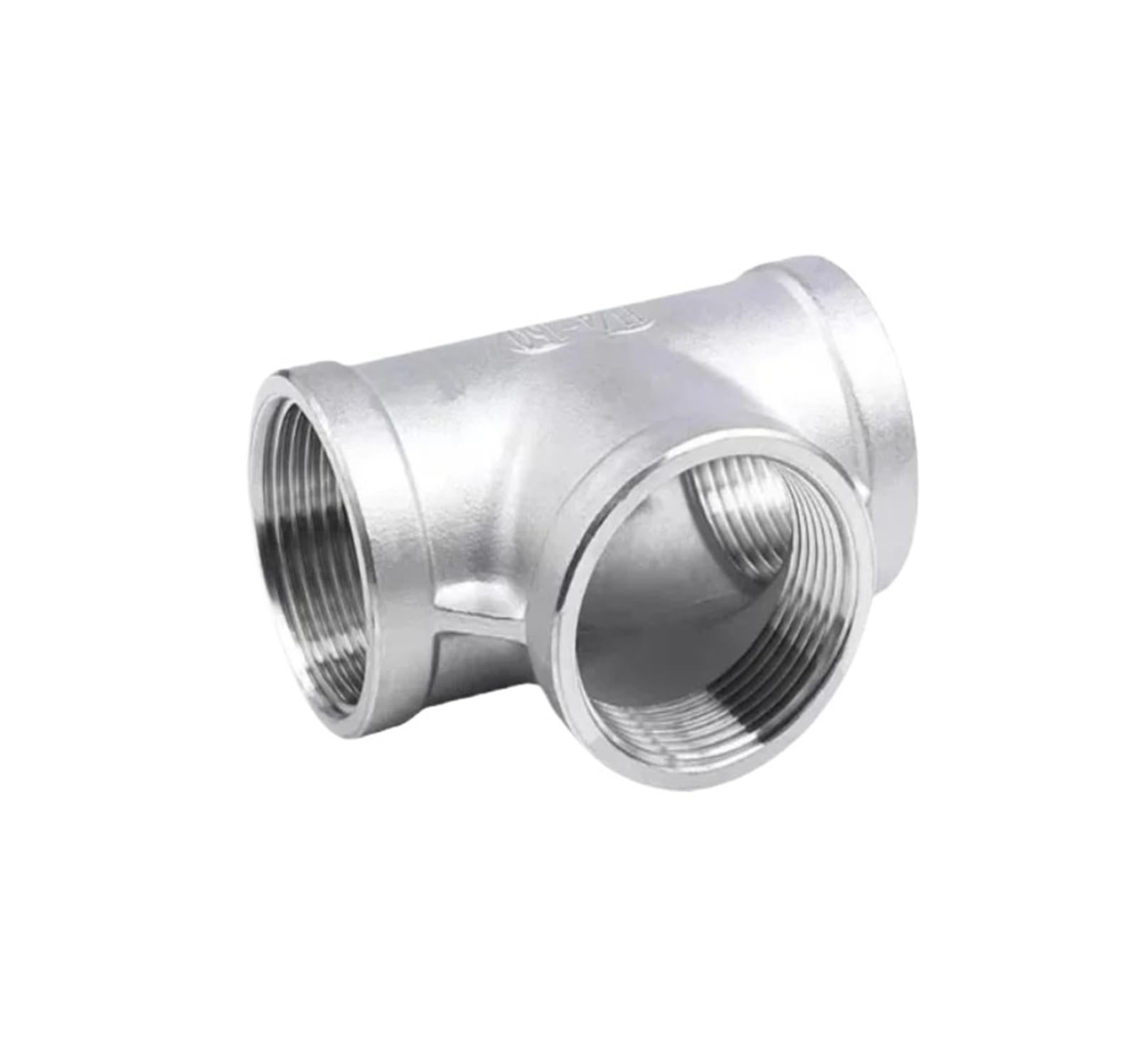 1 pz1/8 "1/4" 3/8 "1/2" - 4 "NPT BS Femmina Tee 3 Modi In Acciaio Inox 201/304/316 connettore Tubo di Raccordo Acqua Gas 225 PSI(SS316,BS,4")