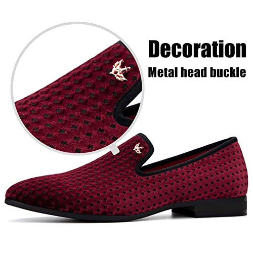 Image of JITAI Men's Dress Shoes - Casual Rubber & Leather Loafers for Men - Fashion Business Formal Wear