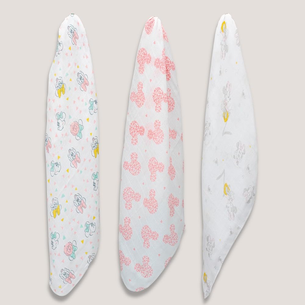 Lot De 6 Langes Bébé Mousseline Coton 70x80 Cm – Ultra Doux, Absorbant, Made In EU – Parfait Pour Naissance Fille & Garçon
