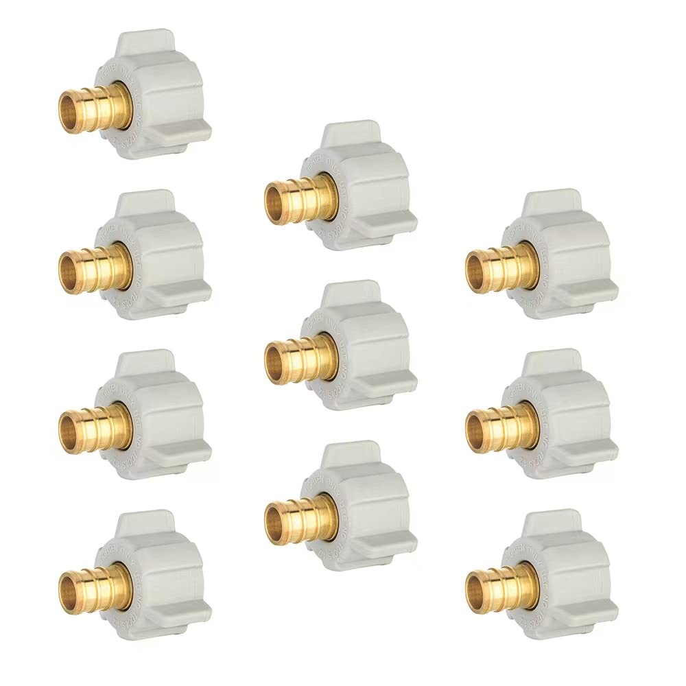 EFIELD 1/2 Pex X 1/2 Female NPT Swivel Adapter 10-Pack
