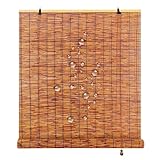 Générique Store Bambou Exterieur Store Occultant sans Percage Rideau Bambou Imperméables Intimité 10 45 60 80 100 120 150 180cm Rideau de Roseau Liftable