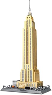 Empire State Building Block Set (1,993 Pieces) New York's Empire State Building Famous Landmark Series Model for Kids and Adults