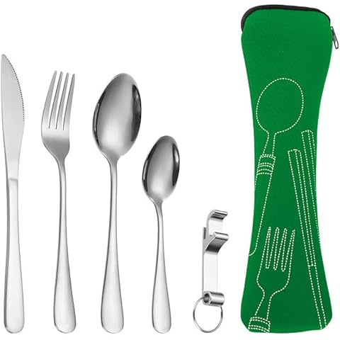 Disnace 5 Piezas Cubiertos Camping Set Cover