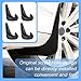 4PCS Car Mud Flaps, Black Mud Flaps Splash Guards, Fender Front & Rear Mud Guards Splash, No Drilling Mudguards Fenders with Hardware Kits, Mud Flaps Splash Guards Accessories Universal for Car