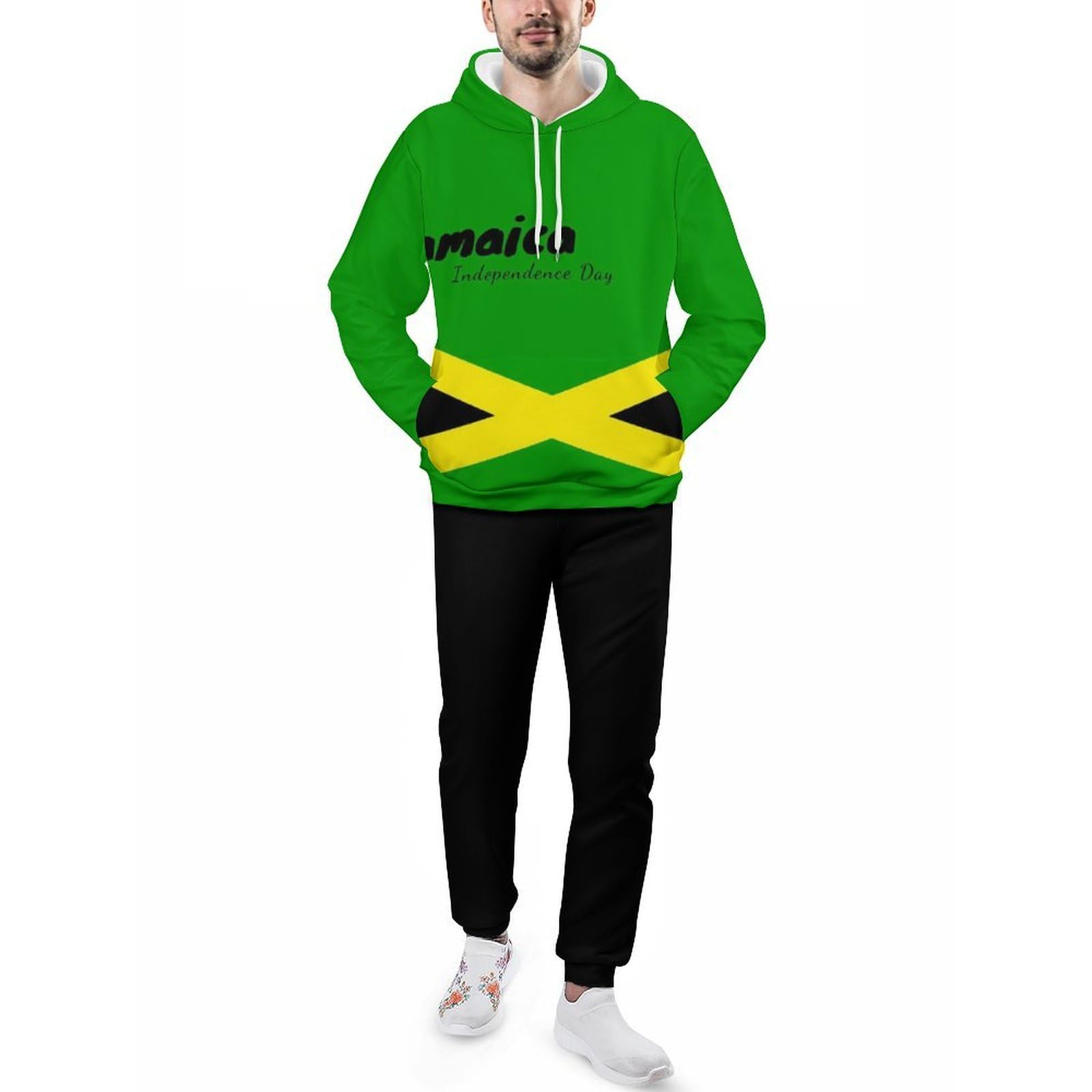 Zakqeik British Flag Hoodie Pants Suit Autumn Winter Casual Sweashirt Pullover Tracksuit Set