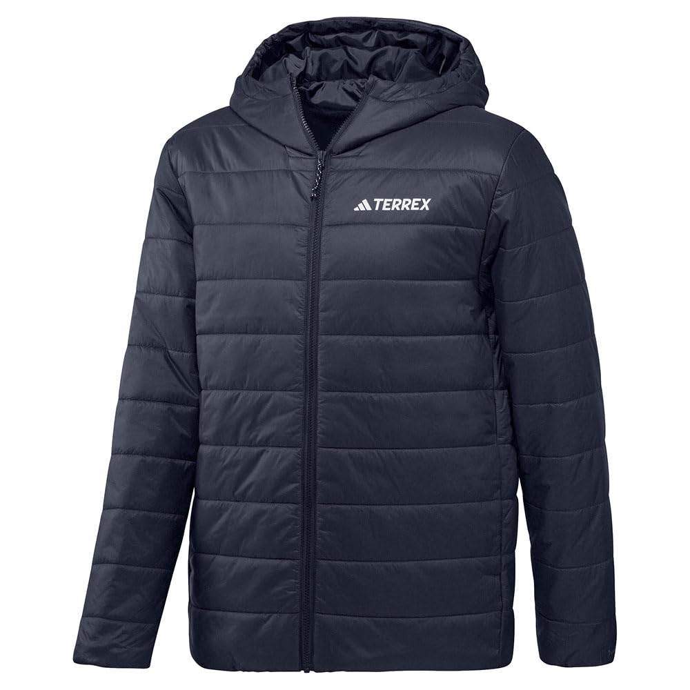 adidas Men's Terrex Multi Essentials CLIMAWARM Insulated Hooded Jacket, legend ink, XS