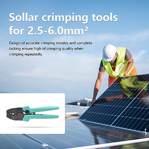 Witproton Solar Pv Connector Crimper For 14/12/10/8 Awg Solid Copper Pins, Crimping Tool For Photovoltaic #TOP5