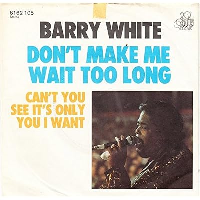Don't make me wait too long / Can't you see it's only you i want / 6162 105