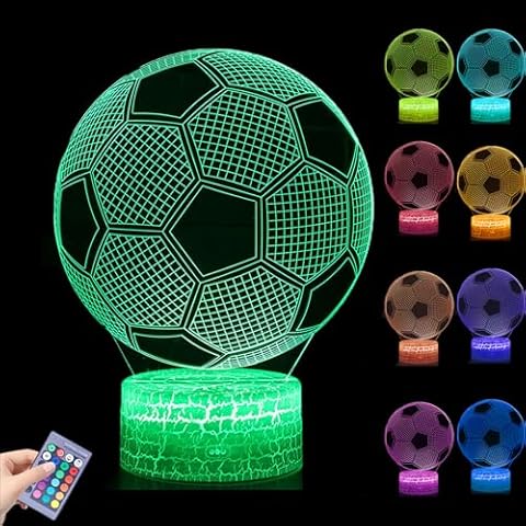 Probuk 3D Football Night Light for Kids Cover
