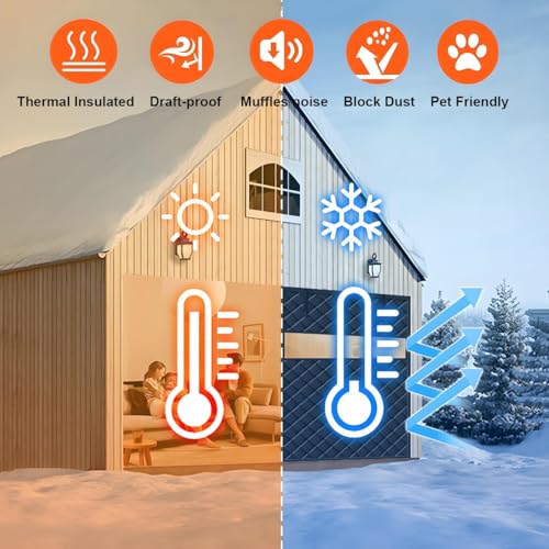 Couverture Kit Isolation Porte de Garage Imperméable Coupe-vent