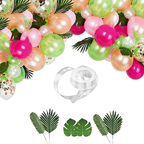 83 Pièces Ballon Feuille de Palmier, Articles de Fête Tropicale, Décorations D'anniversaire, Convient pour Décorer les Fêtes D'anniversaire et les Soirées à Thème de la Jungle(6 Styles) Cover