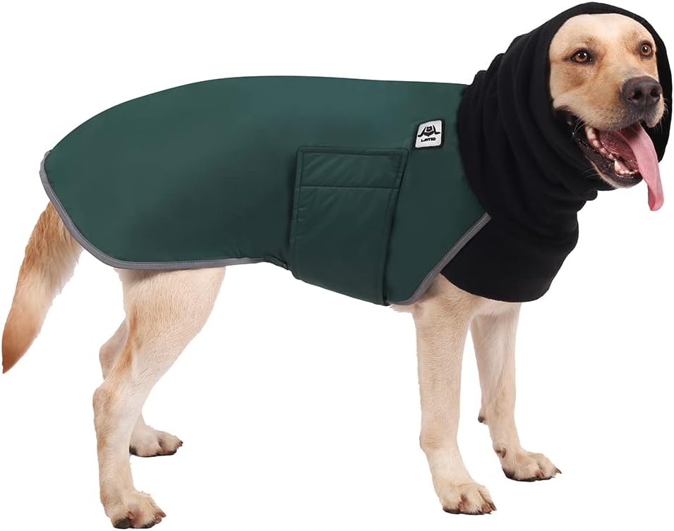 Chaqueta de invierno labrador, abrigo impermeable de labrador, chaqueta de labrador a prueba de viento, chaqueta de clima frío para perro, bulldog para labrador pequeño, mediano y grande