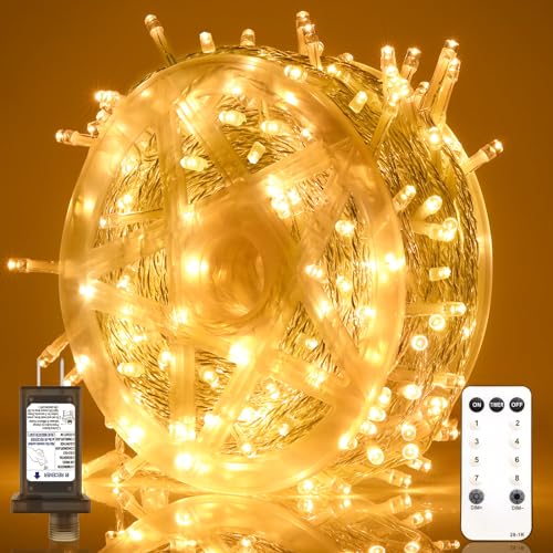 300 LED Christmas Lights Indoor Outdoor, 66ft Warm White String Lights Indoor Clear Wire, Twinkle Fairy Christmas String Lights Plug in for Bedroom Classroom Room Home Wall Tree Decorations 300 LED Christmas Lights Indoor Outdoor, 66ft Warm White String Lights Indoor Clear Wire, Twinkle Fairy Christmas String Lights Plug in for Bedroom Classroom Room Home Wall Tree Decorations