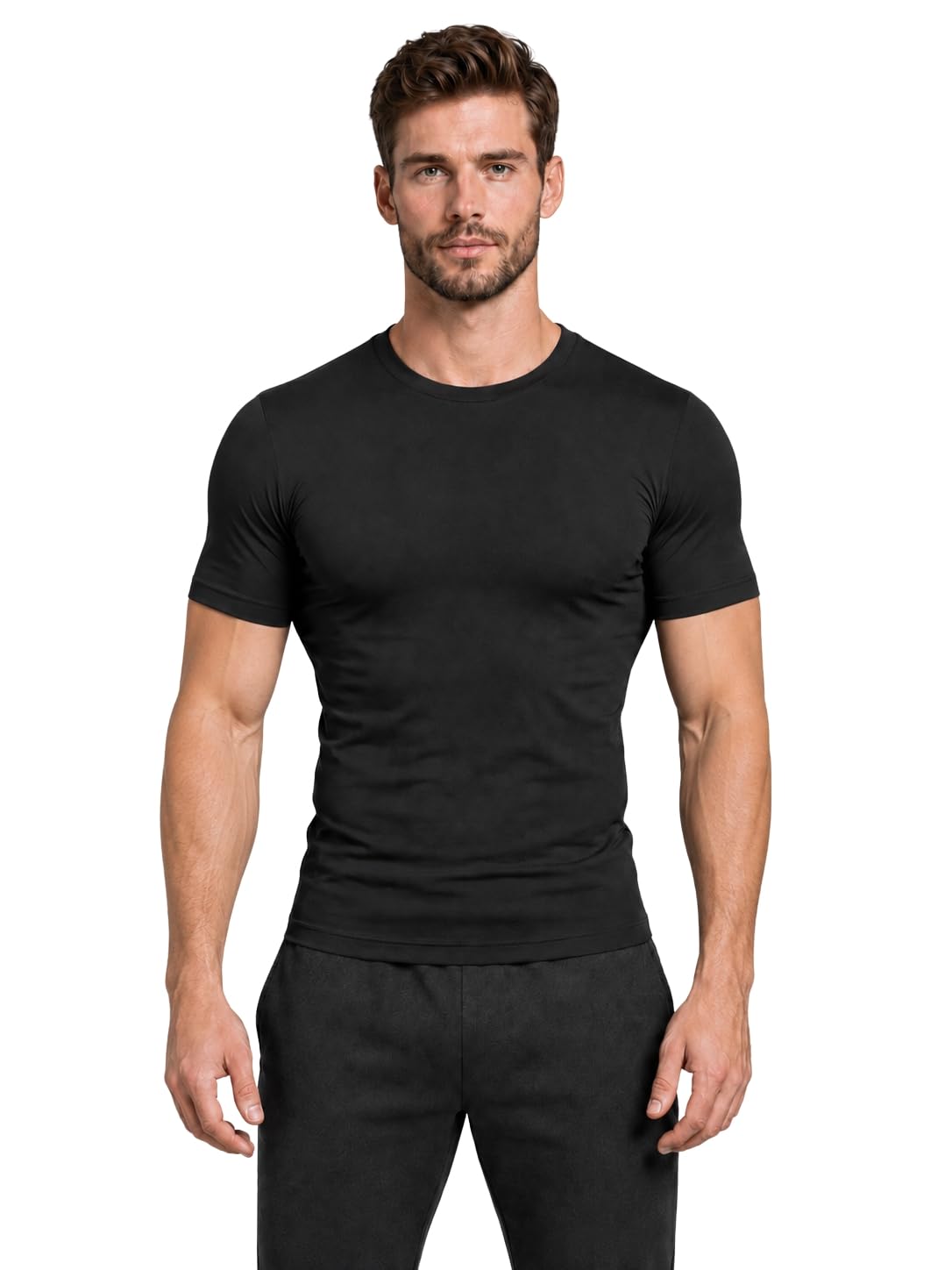 Half Sleeve Gym Tshirt for Men | Gym Compression T Shirts for Men- Tights