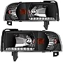 AUTOSAVER88 DRL Headlight Assembly Compatible with 94-01 Dodge Ram 1500/1994 1995 1996 1997 1998 1999 2000 2001 2002 Dodge Ram 2500 3500 (with DRL)
