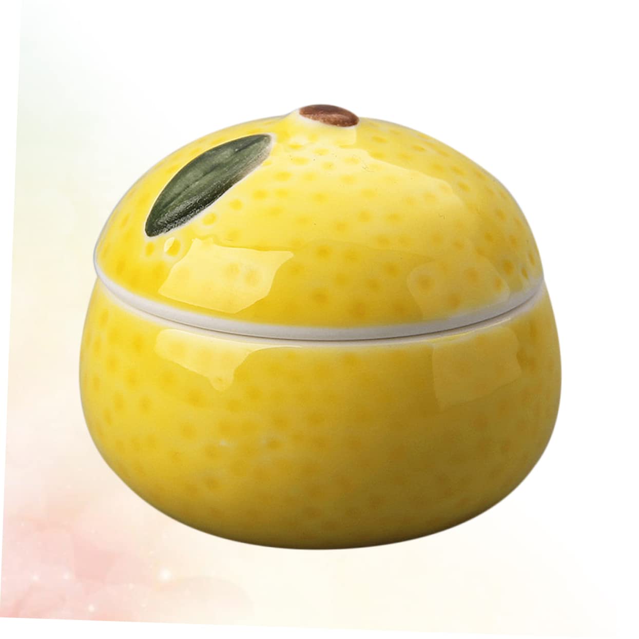 NAMOARLY 1pc Appetizer Plates Ketchup Saucer Soy Sauce Dipping Bowls Soy Dishes Vinegar Bowl Food Sauce Dish Mini Soup Bowl with Lid Dipping Sauce Cups Snack Plate Small Dessert Bowl Yellow