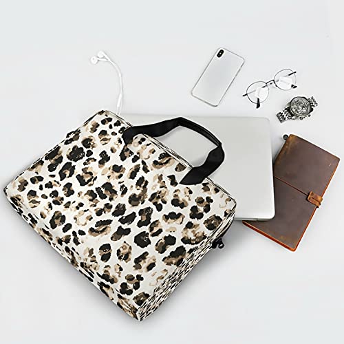 Alaza Abstract Leopard Cheetah Tie Dye Laptop Messenger Bag Case Sleeve Crossbody Briefcase For Men Women With Shoulder Strap Handle 13 14 15.6 Inch, Multicoloured #TOP4