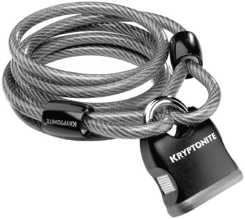 Kryptonite Kryptoflex 818 Looped Cable and Key Padlock 720018 210412