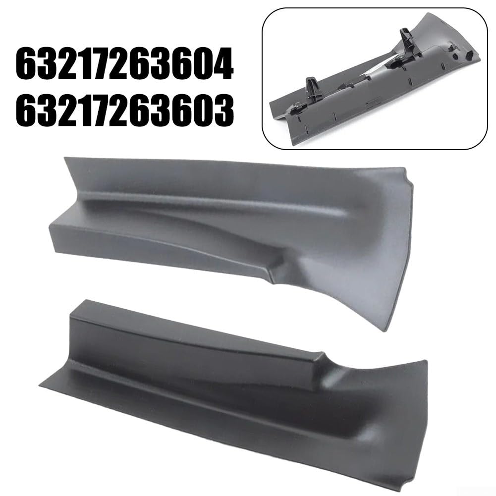 Coppia di coperture per fanali posteriori per BMW X3 F25 2011-2017, ricambio in plastica nera con OEM 63217263604 63217263603, set da 2 pezzi