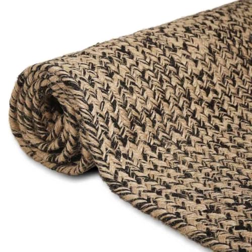 Tapis de passage en jute grand format rectangulaire pour salon