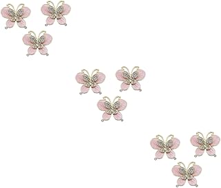 TEHAUX 9 Peças Adesivos De Joias Capas De Telefone Rosa Strass Adesivos Decoração De Strass Para Capa De Telefone Enfeite De Capa De Telefone DIY Acessório De Joias Adesivo Pasta