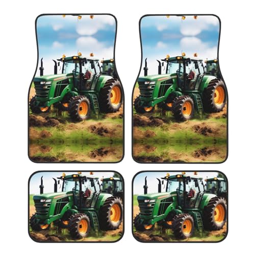 Tapis de sol voiture avec motif tracteur de ferme pour garder un habitacle propre à la campagne