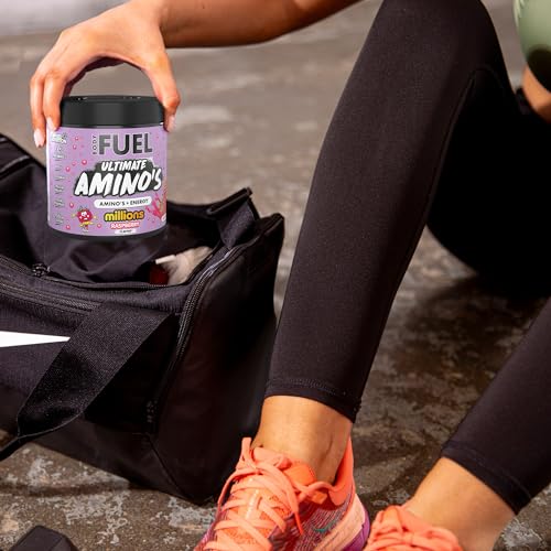Applied Nutrition BodyFuel Amino's - Amino Acids Supplement, EAA Essential Amino Acids Powder, Muscle Fuel & Recovery (270g - 30 Servings) (Millions Raspberry) - Image 5