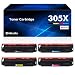 Produktbild 4er Pack Kompatibel 305X CE410X 305A CE410A Tonerkartusche als Ersatz für HP Laserjet Pro 400 Color M475dn M475dw M451dn M451nw M451dw M351a M375nw Drucker - Schwarz Cyan Gelb Magenta