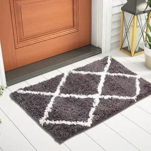 Faburaa Mat for Bathroom, Used in Home, Office, Bedrooms, Kitchens (Color-Elegance Grey, Size-45x72 Cm)