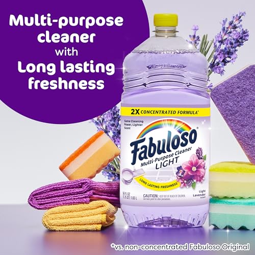 Image of Fabuloso 2X Multi-Purpose Cleaner, No Rinse Floor Cleaner, Long-Lasting Freshness, Light Lavender Scent, 56 fl oz