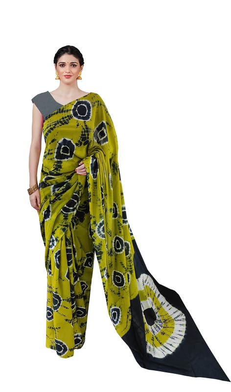 Image of SURAJ INTERNATIONAL Printed Cotton Saree For Women With Blouse Piece | Ideal For Everyday And Office Wear
