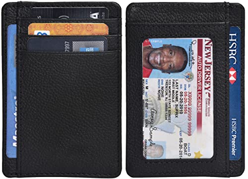 Oak Leathers Slim Real Leather Wallet For Men & Women - RFID Blocking Credit Card Holder Gift for Him & Her2