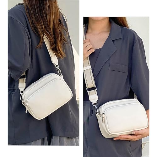 MAMUNU Crossbody Bag for Women, Crossbody Purse with Multi Pockets Zipper, Wide Strap Over Shoulder Handbag for Women Travel3