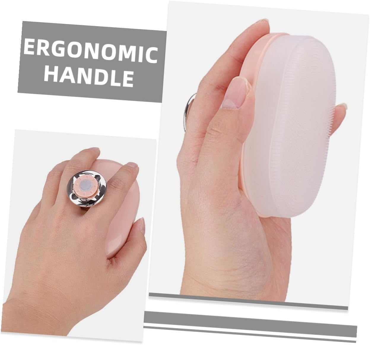 Ciieeo Silicone Face Scrubber and Facial Massage Brush for Men Manual Soft Pore Cleansing Tool for Deep Exfoliation and Facial Treatment in Bathroom Essentials