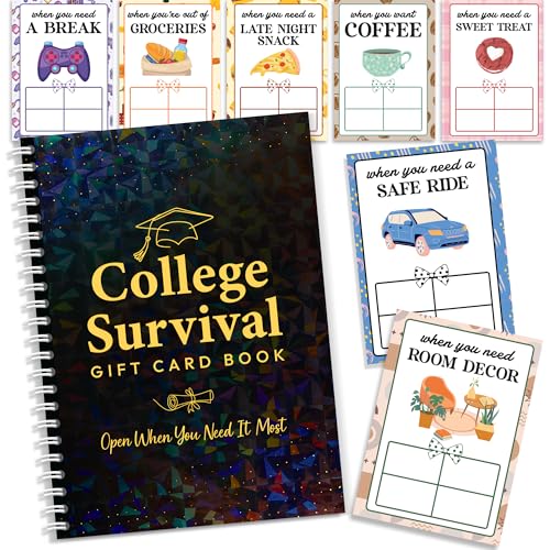 Image of College Survival Kit Gift Card Book, Gift Card Book for College Student