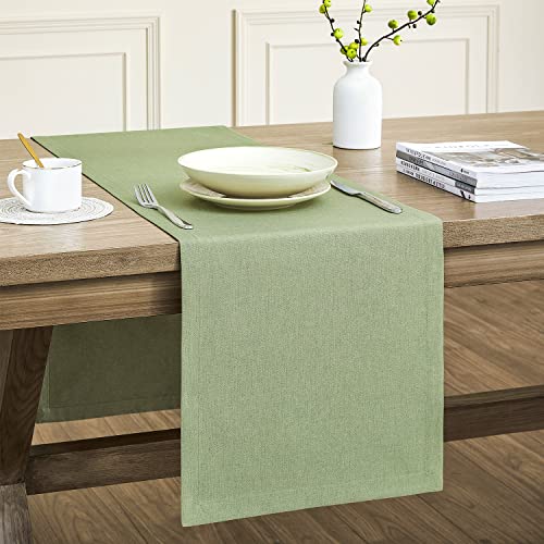 ZeeMart Basic Linen Style Table Runner, 14x72 Inch...
