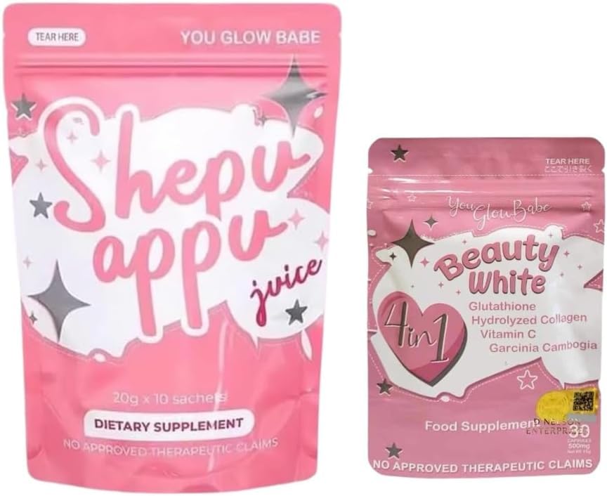 You Glow Babe Shepu Appu Shape Up Juice & Beauty White Caps