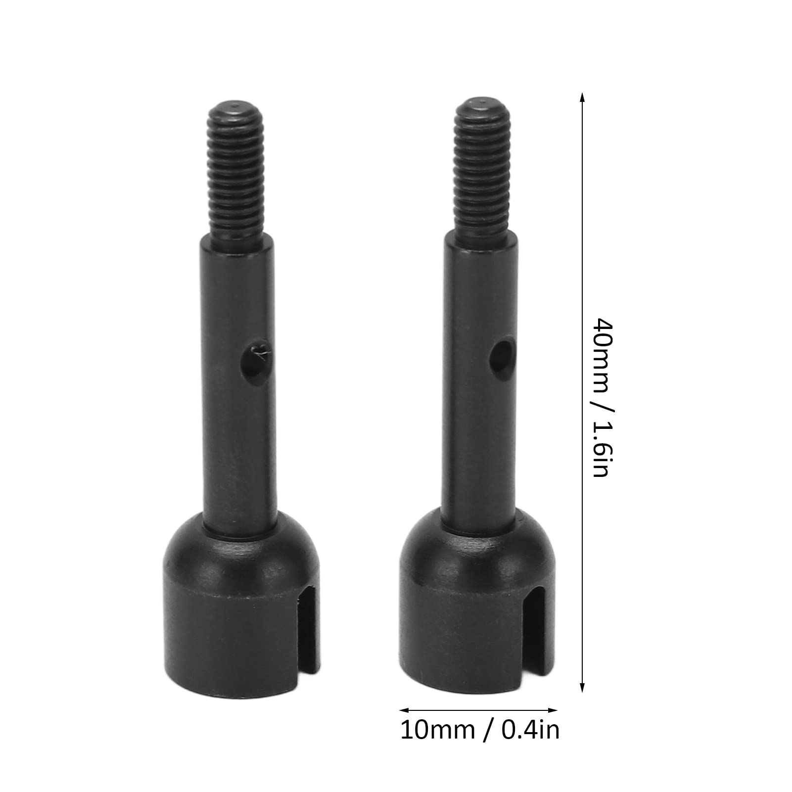 Oś Koła RC, 2 Szt. Oś Tylnego Koła RC Żelazo Zmniejsza Tarcie Tylny Kubek Napędowy Akcesoria RC do ZD Racing Black