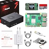 Boîtier métallique de haute qualité: Ce boîtier métallique est fait d'un alliage d'aluminium de haute qualité avec une bonne durabilité et résistance, la base est articulée à la carte mère par 4 vis, et le couvercle supérieur est fixé par une vis. Il peut absorber efficacement les chocs et les vibrations externes, fournissant une double assurance pour le Pi5. Le boîtier est équipé d'un bouton d'alimentation transparent, ce qui facilite l'observation de l'état de l'indicateur d'alimentation du Pi5.