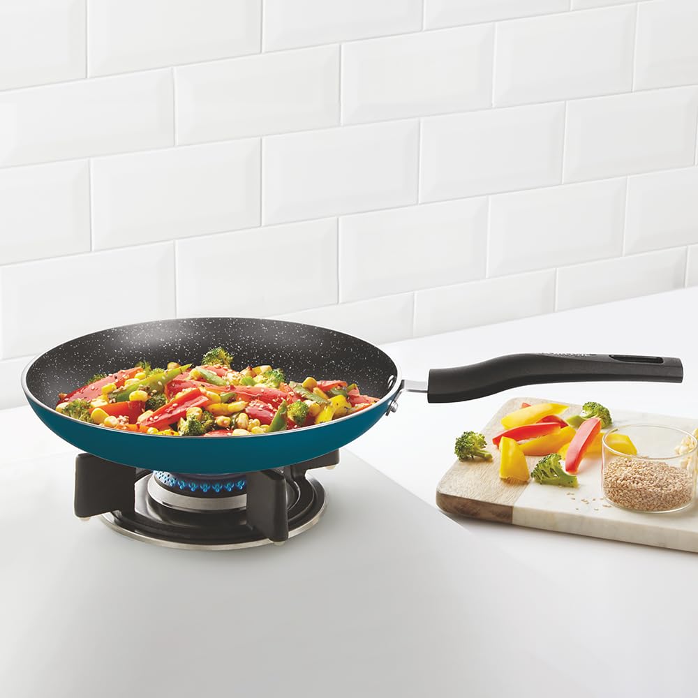 Borosil ProChef Non-Stick Aluminum Fry Pan 24 cm | Gas Stove Compatible, Thick Uniform Body for Even Heating, Dishwasher Safe | 5 Layer Nonstick Coating, PFOA Free | 1 Year Warranty | Blue (B0C8FQ2P2C) Amazon Price History, Amazon Price Tracker