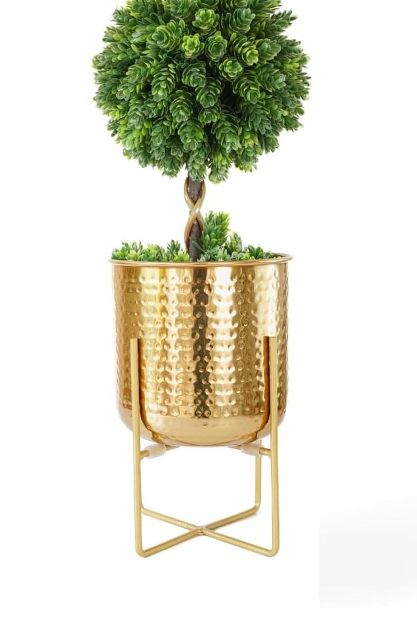 Neumark Impex Iron Pot Stand With Planter 7 X 12 In, 1 Piece (Golden) (B09HQX6Q3S) Amazon Price History, Amazon Price Tracker